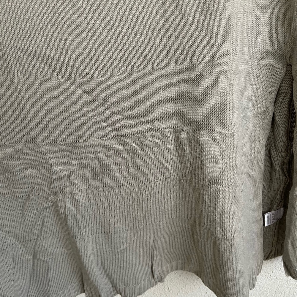 Zeagoo Woman Gray Long Sleeve Side Slit Long Sweater Dress, Size XL - Picture 8 of 9